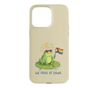 We Pride At Dawn LGBTQ Frog Moon Stars Cute Rainbow Case for iPhone 15 Pro Max