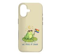 We Pride At Dawn LGBTQ Frog Moon Stars Cute Rainbow Case for iPhone 17