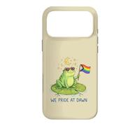 We Pride At Dawn LGBTQ Frog Moon Stars Cute Rainbow Case for iPhone 17 Pro Max