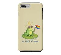 We Pride At Dawn LGBTQ Frog Moon Stars Cute Rainbow Case for iPhone 7 Plus/8 Plus