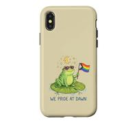 We Pride At Dawn LGBTQ Frog Moon Stars Cute Rainbow Case for iPhone X/XS
