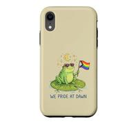 We Pride At Dawn LGBTQ Frog Moon Stars Cute Rainbow Case for iPhone XR
