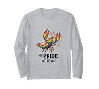 We Pride At Dawn LGBTQ Lobster Rainbow Queer Long Sleeve T-Shirt