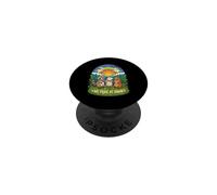 We Pride At Dawn LGBTQ Raccoon Possum Capybara Cute PopSockets Adhesive PopGrip
