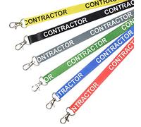 We Print Lanyards Green Contractor Lanyard with Safety Breakaway & Trigger Clip Perfect for Schools, Businesses & More! (Pack of 50)