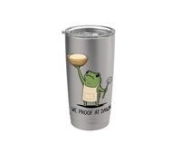 We Proof At Dawn Funny Frog Meme Baking Dough Bread Making Stainless Steel Insulated Tumbler