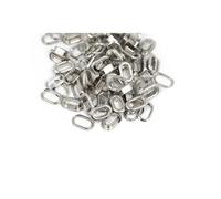 We R Makers Crop-a-Dile Eyelets Oval Silver - for Hole Punch - 50 pcs | 0.59 x 0.35" Head, 0.39 x 0.17" Center, Paper, Cardstock, Ribbon, Cord , Scrapbooking, Cards, Labels, Journaling
