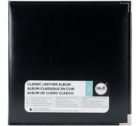 We R Memory Keepers 1-Piece 8.5 x 11-inch We R Faux Leather 3-Ring Binder, Black