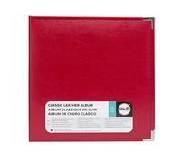 We R Memory Keepers 1-Piece 8.5 x 11-inch We R Faux Leather 3-Ring Binder, Red