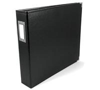We R Memory Keepers 12 x 12-inch We R Faux Leather 3-Ring Binder, Black