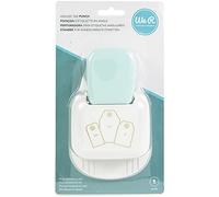 We R Memory Keepers 3 in 1 Punch We R Angled Label, Metal Plastic, White/Opulent Garden