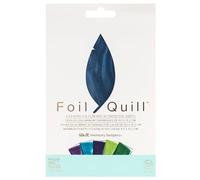 We R Memory Keepers Heat Activated Foil, Peacock, Set of 30 Sheets in 5 Colours, 4x6", Use with Quill Pen to Create Shiny Embellishments and Designs