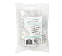 We R Memory Keepers Medium Button Press Refill (37mm), 100-pack, Create DIY Custom Buttons for Backpacks, Purses, Bags, Pins, Badges, Keychains, and More