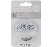 We R Memory Keepers Standard Eyelets and Washers, Pack of 70, White