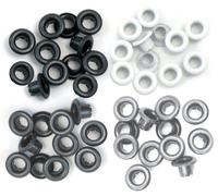 We R Memory Keepers Standard Eyelets for Scrapbooking - Aluminium Grey, 1/3 inch