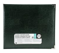 We R Memory Keepers We R Classic Leather 3-Ring Album X 12-inch Forest Green, Acrylic, Multicolour, 34.79x39.11x6.85 cm