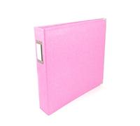 We R Memory Keepers We R Classic Leather 3-Ring Album X 12-inch Pretty Pink, Acrylic, Multicolour, 34.79x39.11x6.85 cm