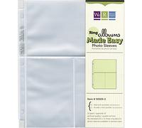 We R Memory Keepers We R Ring Photo Sleeves 8.5 11 10/Pakage Two 6 X 4-inch Pockets, Acrylic, Multicolour, 0.38x24.13x29.21 cm