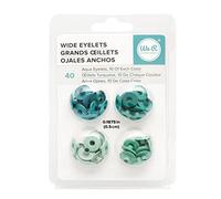 We R Memory Keepers Wide Eyelets for Scrapbooking - Aluminium Aqua
