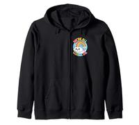 We’re All Gonna Die Cute Sarcastic Dark Humor Rainbow Meme Zip Hoodie