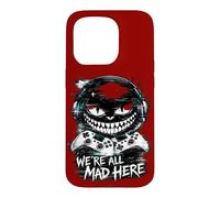 We’re All Mad Here Dual Controller Glitch Gamer Smile Case for iPhone 15 Pro