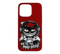 We’re All Mad Here Dual Controller Glitch Gamer Smile Case for iPhone 15 Pro Max