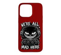 We’re All Mad Here Gamer Cheshire Cat Glitch Design Case for iPhone 15 Pro Max