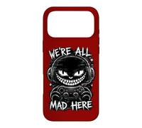 We’re All Mad Here Gamer Cheshire Cat Glitch Design Case for iPhone 17 Pro Max