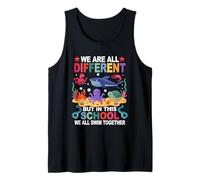 We re Different But in This School We All Swim Together Tank Top