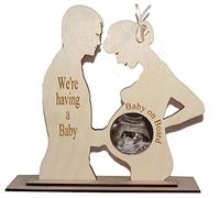 “WE’RE Having A Baby” Couples Baby SCAN Photo Keepsake Photo Frame with Acrylic Cover for Photograph.