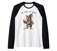 We Read at Dawn Mouse Fantasy Fiction Novel Reader Funny Raglan Baseball Tee