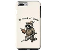 We Read at Dawn Raccoon Fantasy Fiction Novel Reader Funny Case for iPhone 7 Plus/8 Plus