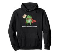 We Reinforce at Dawn Frog Funny RBT Autism SPED Teacher Pullover Hoodie