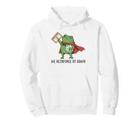 We Reinforce at Dawn Frog Funny RBT Autism SPED Teacher Pullover Hoodie