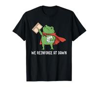 We Reinforce at Dawn Frog Funny RBT Autism SPED Teacher T-Shirt