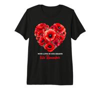 We Remember Memorial Day Red Poppy Veteran Army Military Premium T-Shirt