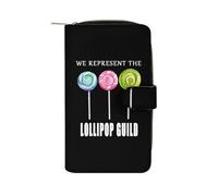 We Represent The Lollipop Womens PU Leather Wallet Long Purse Clutch Organizer for Office Travel