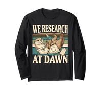 We Research At Dawn Otter Wildlife Biology Long Sleeve T-Shirt