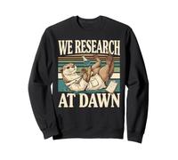We Research At Dawn Otter Wildlife Biology Sweatshirt