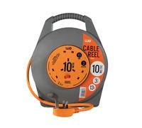 WE Retail Ultra-Tough 10m 13A Professional Extension Reel with 3 Power Sockets - Perfect for toolbags - Tradesman and Diy'ers - ECR10