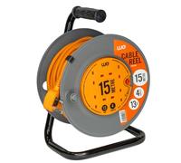 WE Retail Ultra-Tough 15m 13A Professional Extension Reel with 4 Power Sockets - Perfect for Workshops, Construction Sites & Outdoor Use - ECR15HD