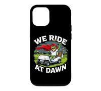 We Ride At Dawn Golf Cart Frog Golfing Dad Joke Case for iPhone 12/12 Pro