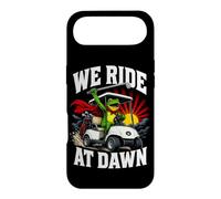We Ride At Dawn Golf Cart Frog Golfing Dad Joke Case for iPhone Air