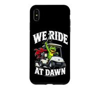 We Ride At Dawn Golf Cart Frog Golfing Dad Joke Case for iPhone XS Max