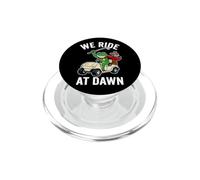 We Ride At Dawn Golf Cart Frog Golfing Dad Joke PopSockets PopGrip for MagSafe