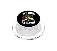 We Ride At Dawn Golf Cart Frog Golfing Dad Joke PopSockets PopGrip for MagSafe
