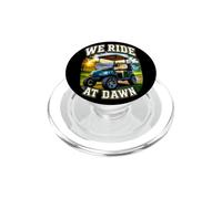 We Ride At Dawn Golf Cart Golfing Dad Joke PopSockets PopGrip for MagSafe