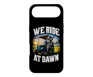 We Ride At Dawn Golf Cart Knight Fantasy Golfing Dad Joke Case for iPhone Air