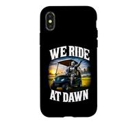 We Ride At Dawn Golf Cart Knight Fantasy Golfing Dad Joke Case for iPhone X/XS