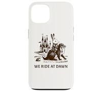 We Ride At Dawn Medieval Bunny Riding a Dragon Case for iPhone 13